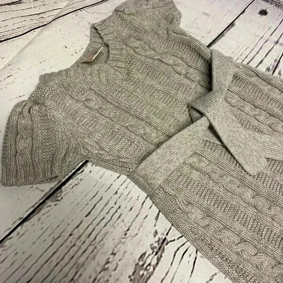 Old Navy Cable Knit Short Sleeve‎ Sweater Tie Dress Girls 18-24 Months - Picture 4 of 9